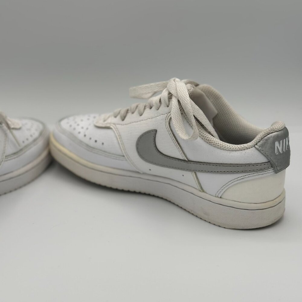 Nike Court Vision Low – White/Silver – Women’s Size 5.5 - Picture 4 of 7